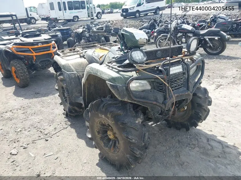 2016 Honda Trx500 Fm VIN: 1HFTE4400G4205455 Lot: 44840429