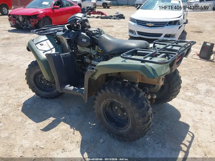 2017 Honda Trx420 Fe VIN: 1HFTE4069H4301659 Lot: 45108169