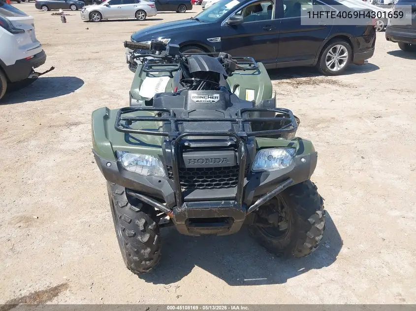 2017 Honda Trx420 Fe VIN: 1HFTE4069H4301659 Lot: 45108169