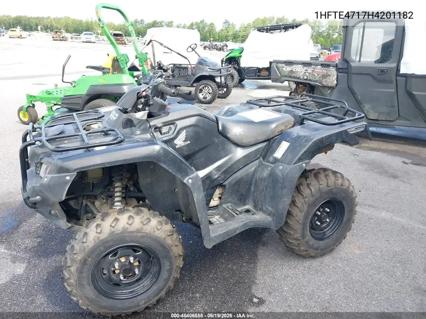 2017 Honda Trx420 Fa VIN: 1HFTE4717H4201182 Lot: 45406558