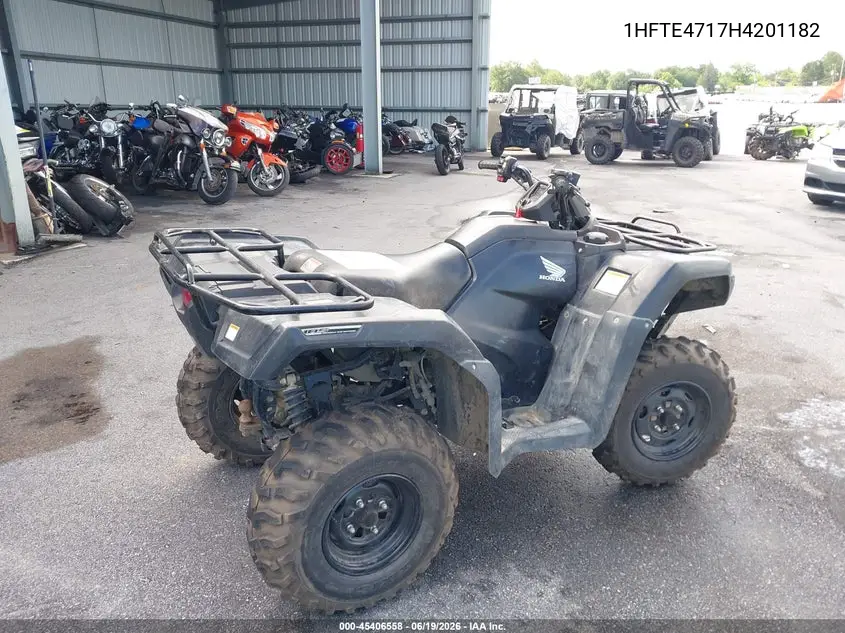 2017 Honda Trx420 Fa VIN: 1HFTE4717H4201182 Lot: 45406558