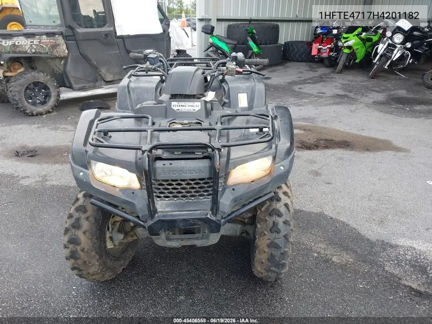 2017 Honda Trx420 Fa VIN: 1HFTE4717H4201182 Lot: 45406558