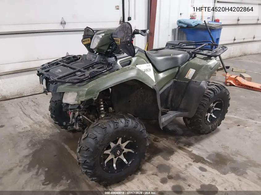 2017 Honda Trx500 Fm VIN: 1HFTE4520H4202864 Lot: 45640818