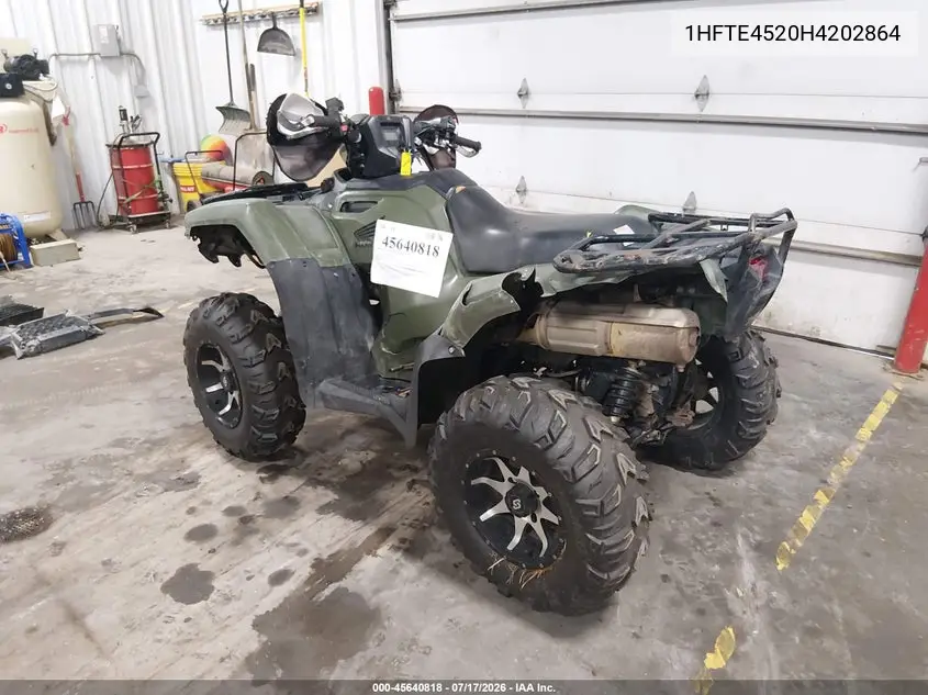 2017 Honda Trx500 Fm VIN: 1HFTE4520H4202864 Lot: 45640818