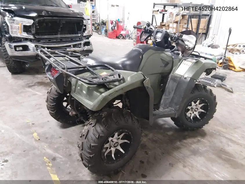 2017 Honda Trx500 Fm VIN: 1HFTE4520H4202864 Lot: 45640818