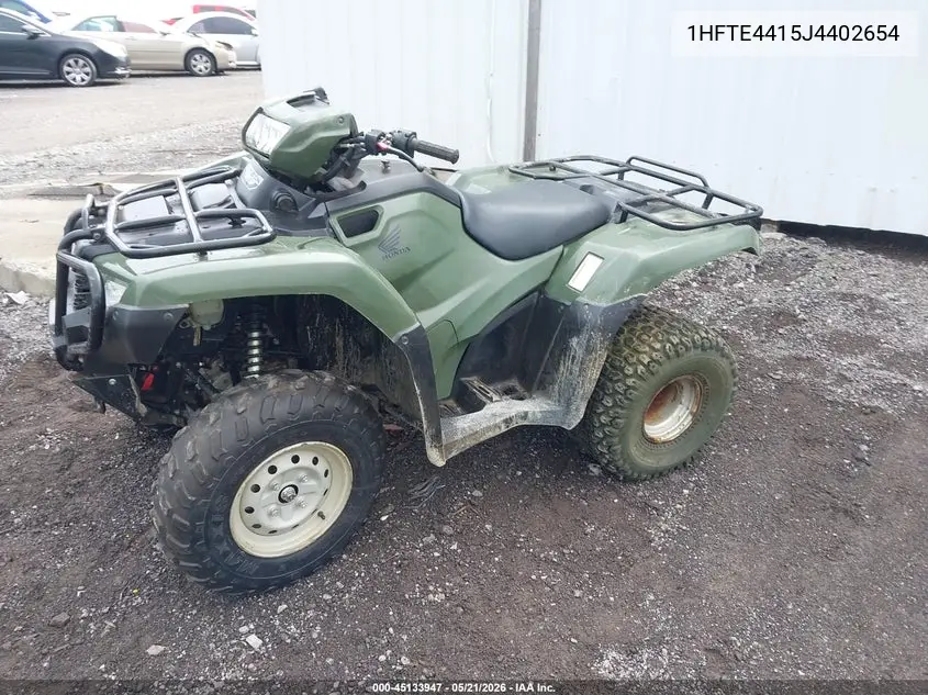 2018 Honda Trx500 Fm VIN: 1HFTE4415J4402654 Lot: 45133947