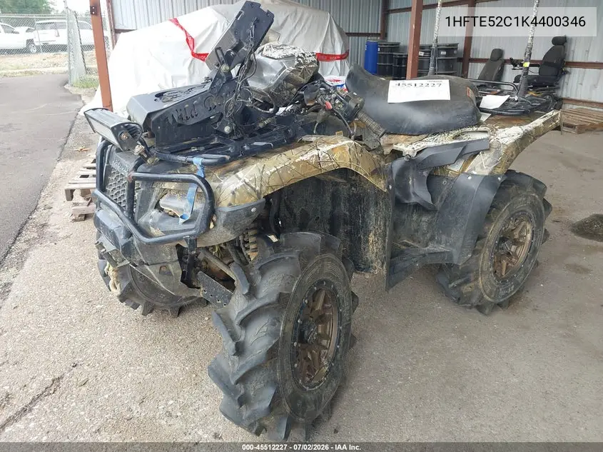 2019 Honda Trx500 Fa VIN: 1HFTE52C1K4400346 Lot: 45512227