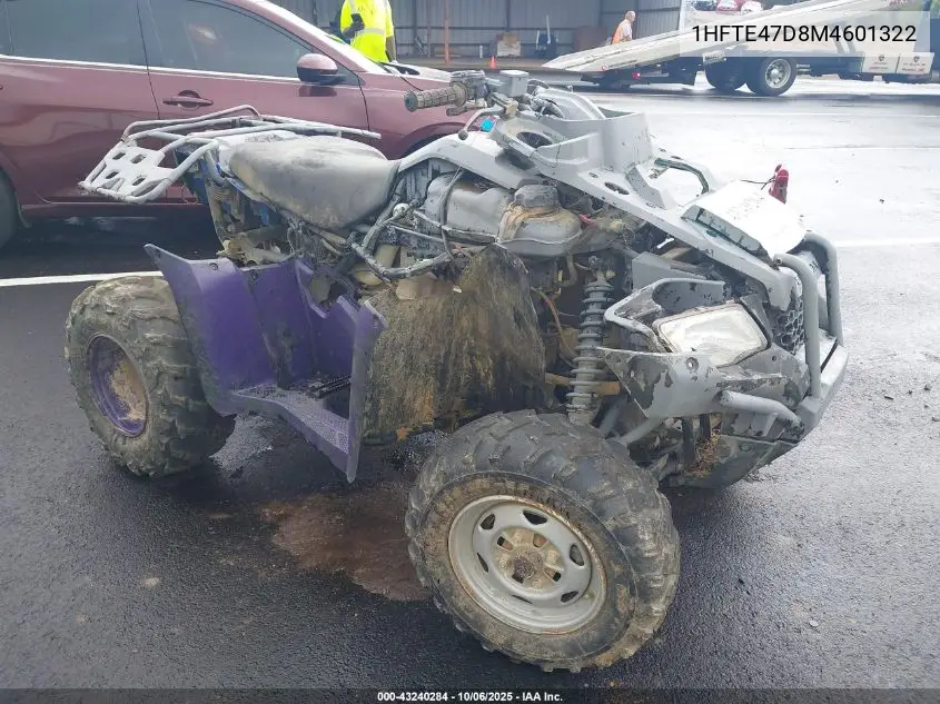 2021 Honda Trx420 Fa VIN: 1HFTE47D8M4601322 Lot: 43240284