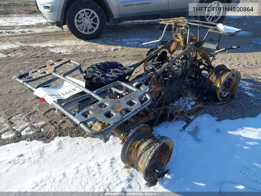 2022 Honda Trx420 Fa VIN: 1HFTE4191N4800864 Lot: 44391105