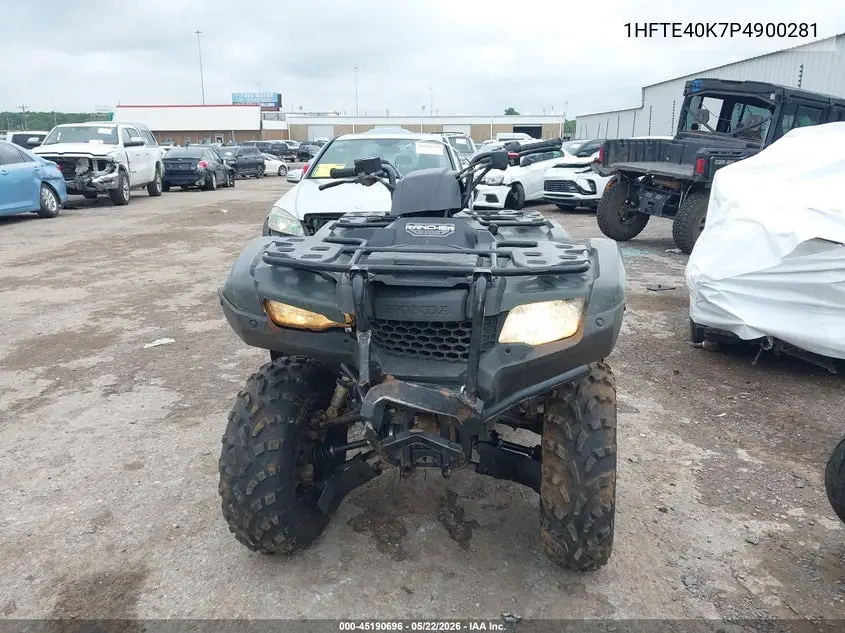 2023 Honda Trx420 Fm VIN: 1HFTE40K7P4900281 Lot: 45190696