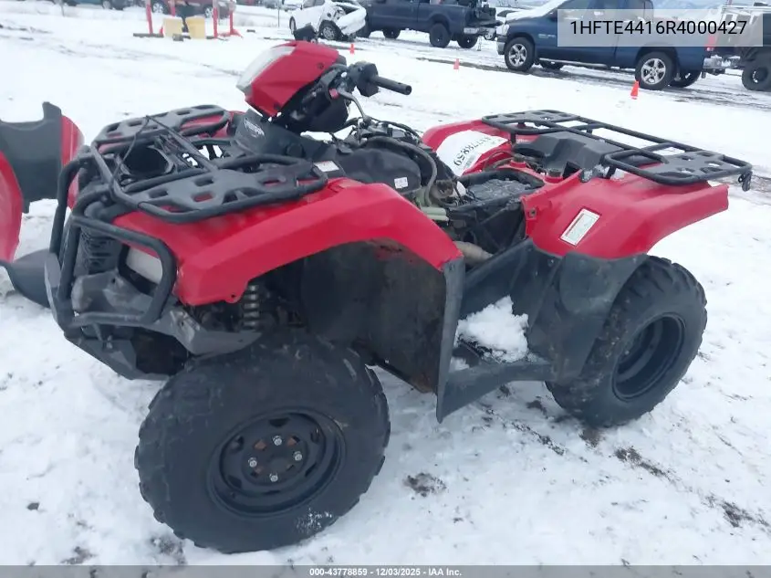 2024 Honda Trx520 Fm VIN: 1HFTE4416R4000427 Lot: 43778859