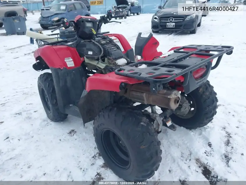 2024 Honda Trx520 Fm VIN: 1HFTE4416R4000427 Lot: 43778859