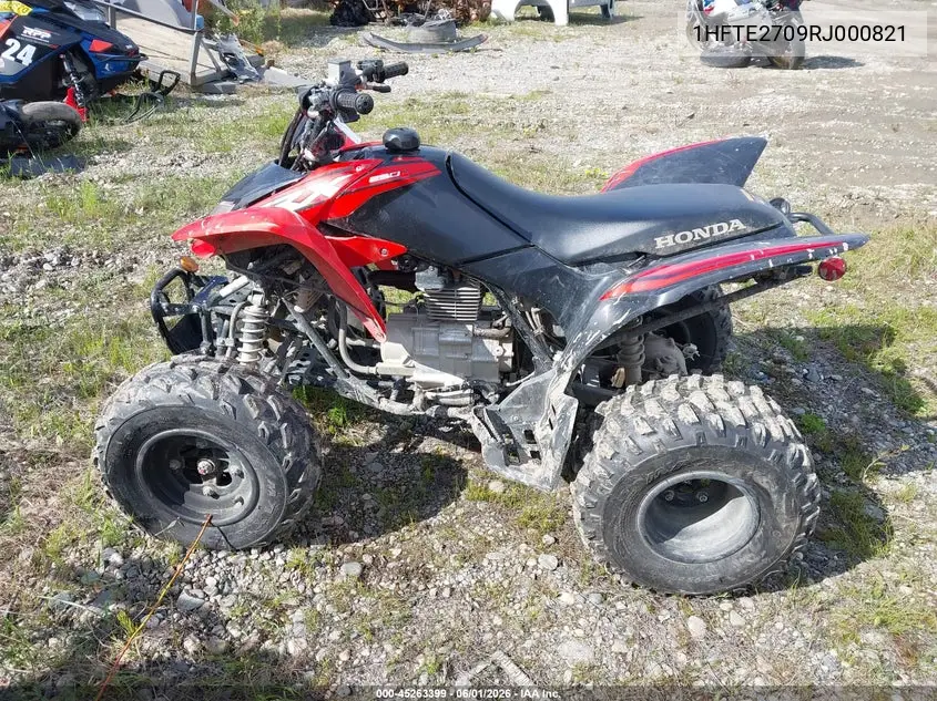 2024 Honda Trx250 X VIN: 1HFTE2709RJ000821 Lot: 45263399