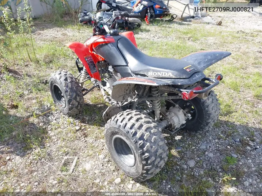 2024 Honda Trx250 X VIN: 1HFTE2709RJ000821 Lot: 45263399