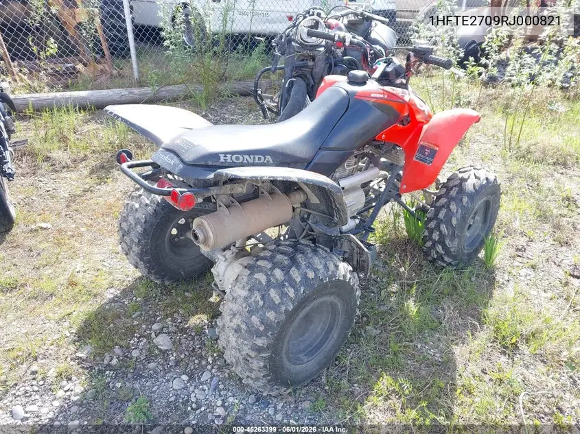 2024 Honda Trx250 X VIN: 1HFTE2709RJ000821 Lot: 45263399