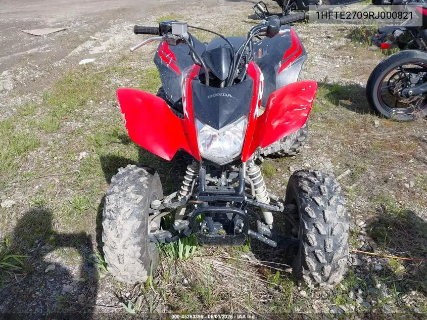 2024 Honda Trx250 X VIN: 1HFTE2709RJ000821 Lot: 45263399