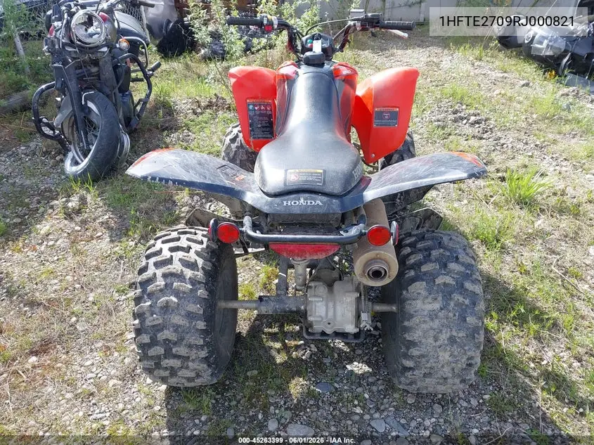 2024 Honda Trx250 X VIN: 1HFTE2709RJ000821 Lot: 45263399