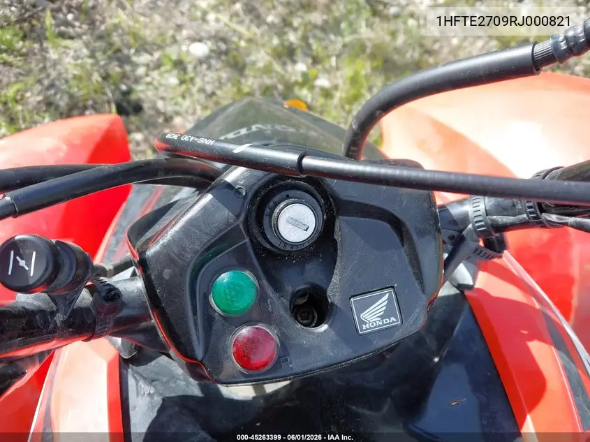 2024 Honda Trx250 X VIN: 1HFTE2709RJ000821 Lot: 45263399