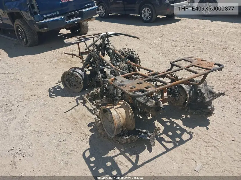 2024 Honda Trx420 F VIN: 1HFTE409XRJ000377 Lot: 45271597