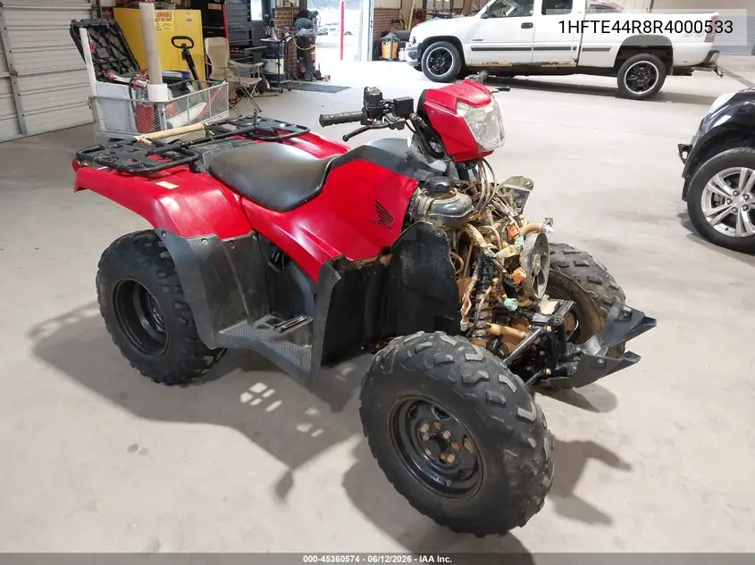 2024 Honda Trx520 Fm VIN: 1HFTE44R8R4000533 Lot: 45360574
