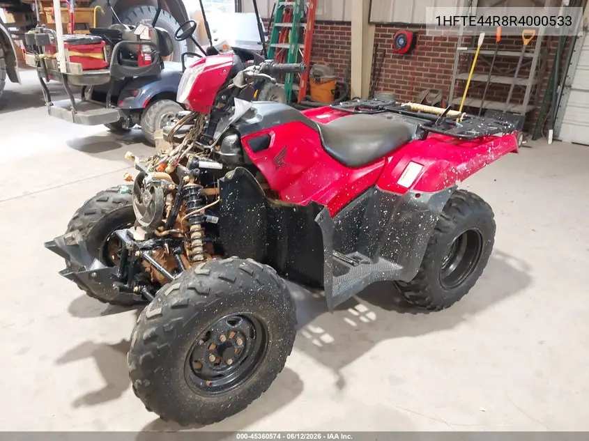 2024 Honda Trx520 Fm VIN: 1HFTE44R8R4000533 Lot: 45360574