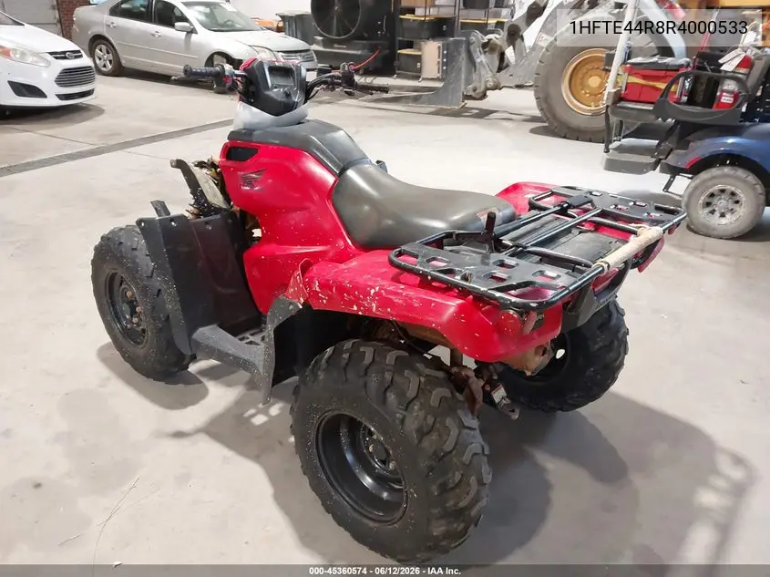2024 Honda Trx520 Fm VIN: 1HFTE44R8R4000533 Lot: 45360574