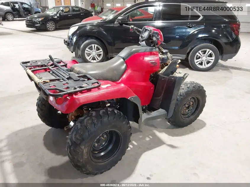 2024 Honda Trx520 Fm VIN: 1HFTE44R8R4000533 Lot: 45360574
