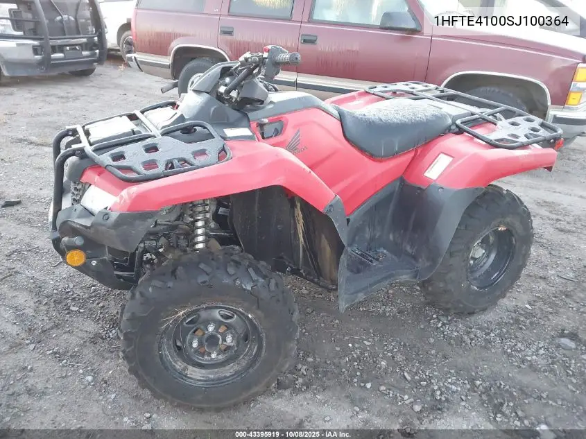 2025 Honda Trx420 Fa VIN: 1HFTE4100SJ100364 Lot: 43395919