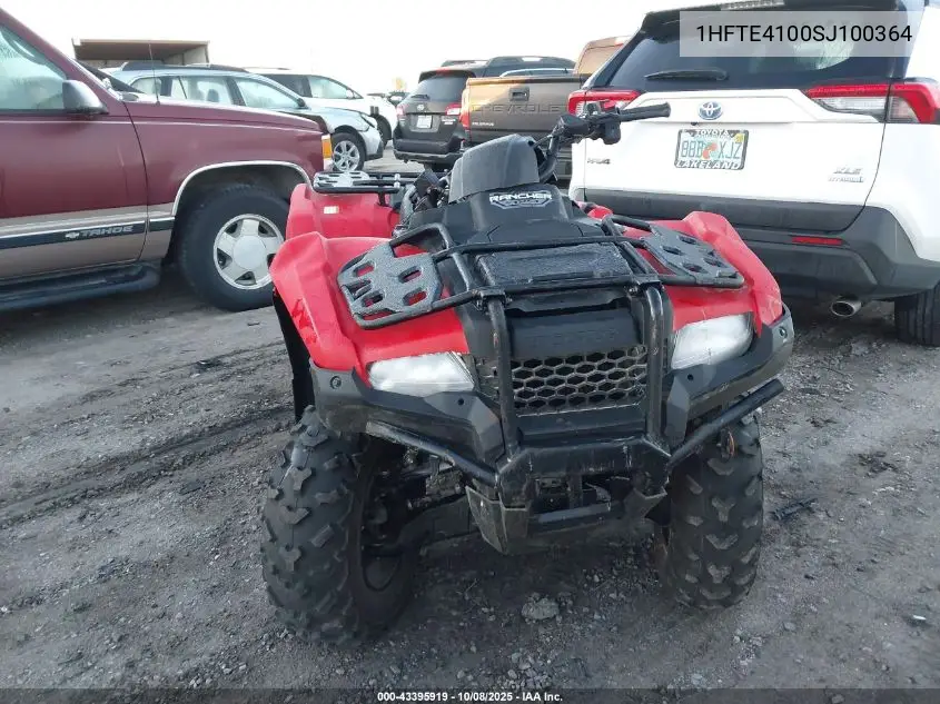 2025 Honda Trx420 Fa VIN: 1HFTE4100SJ100364 Lot: 43395919