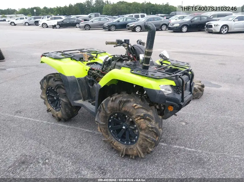 2025 Honda Trx420 Fm VIN: 1HFTE4007SJ103246 Lot: 45226552