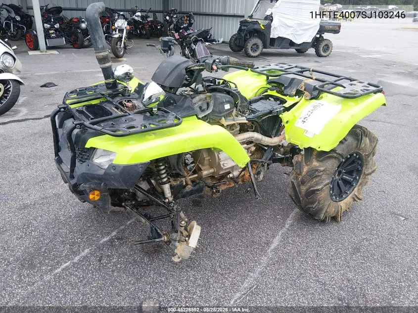 2025 Honda Trx420 Fm VIN: 1HFTE4007SJ103246 Lot: 45226552