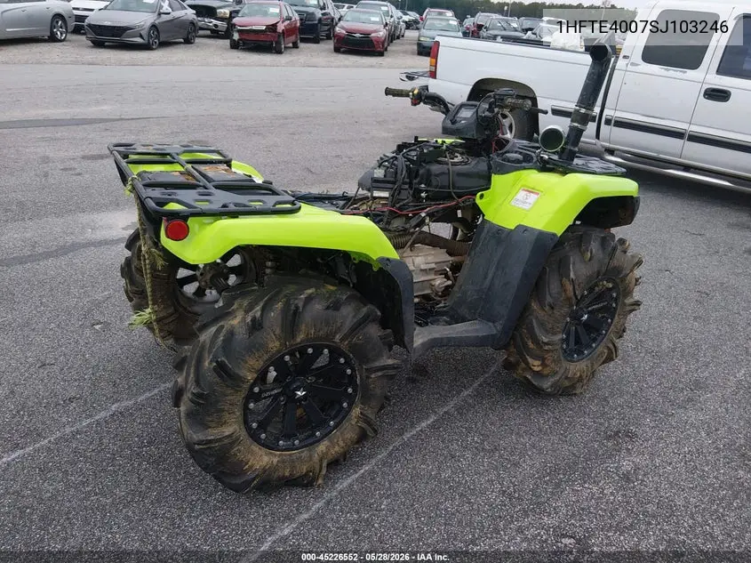 2025 Honda Trx420 Fm VIN: 1HFTE4007SJ103246 Lot: 45226552
