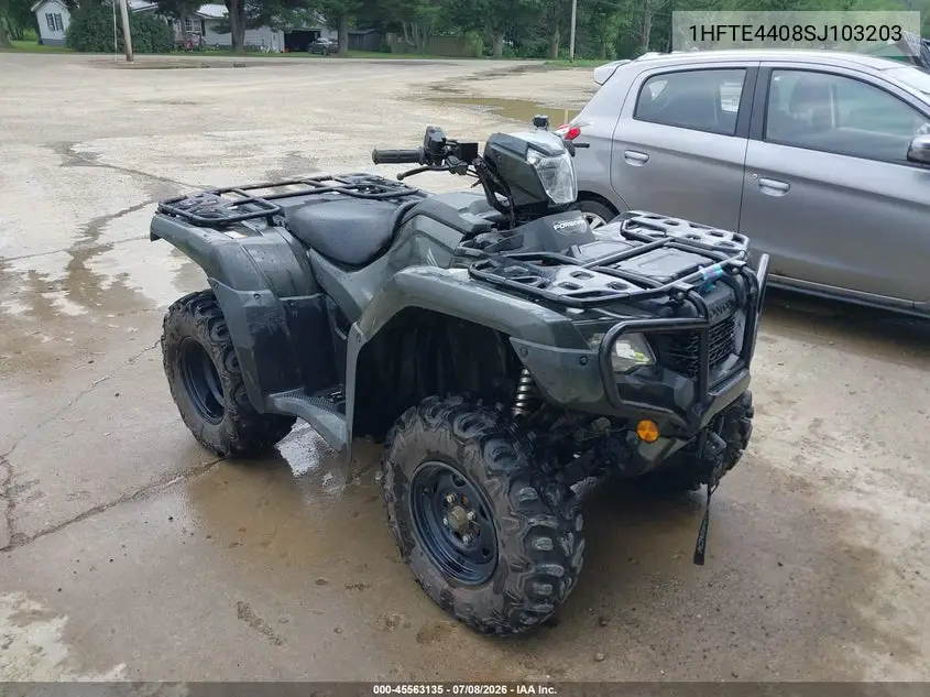 2025 Honda Trx520 Fm VIN: 1HFTE4408SJ103203 Lot: 45563135