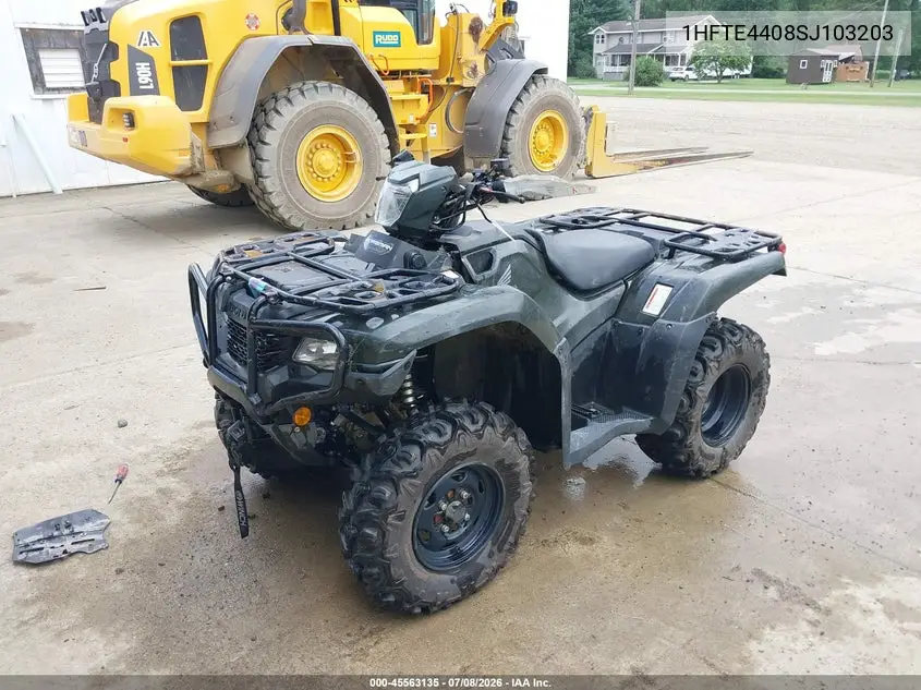 2025 Honda Trx520 Fm VIN: 1HFTE4408SJ103203 Lot: 45563135