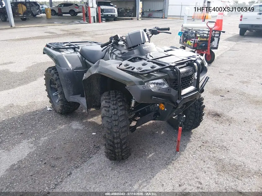 2025 Honda Trx420 Fm VIN: 1HFTE400XSJ106349 Lot: 45605343