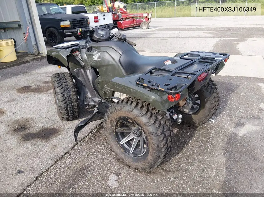 2025 Honda Trx420 Fm VIN: 1HFTE400XSJ106349 Lot: 45605343