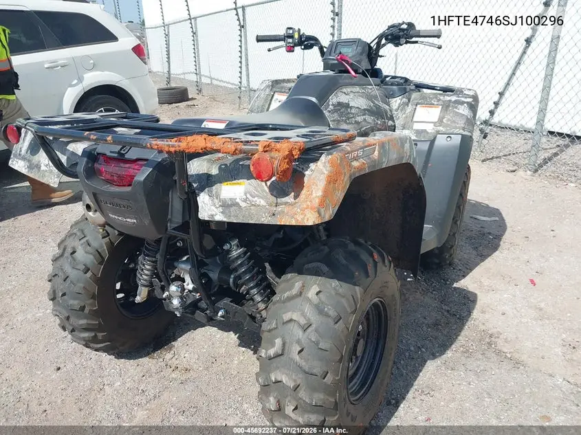 2025 Honda Trx420 Fa VIN: 1HFTE4746SJ100296 Lot: 45692237