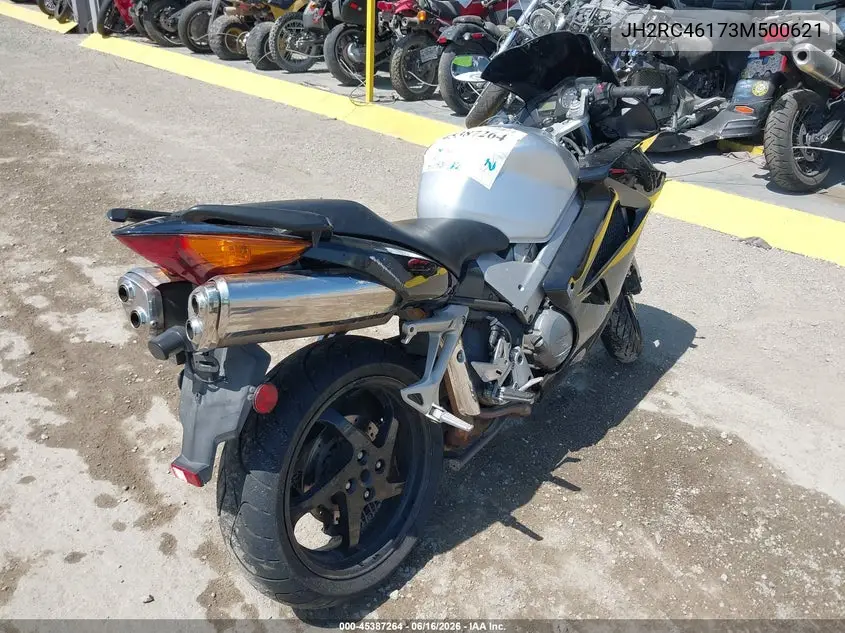 2003 Honda Vfr800 VIN: JH2RC46173M500621 Lot: 45387264