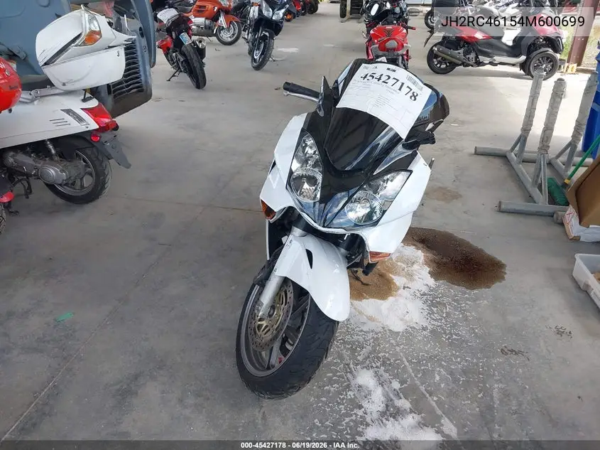 2004 Honda Vfr800 VIN: JH2RC46154M600699 Lot: 45427178