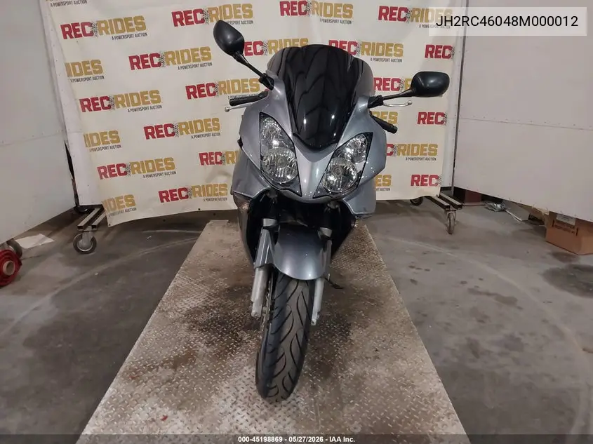 2008 Honda Vfr800 VIN: JH2RC46048M000012 Lot: 45198869