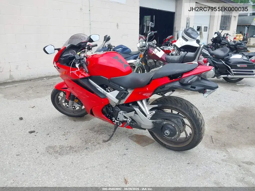 2014 Honda Vfr800 F VIN: JH2RC7955EK000035 Lot: 45463692
