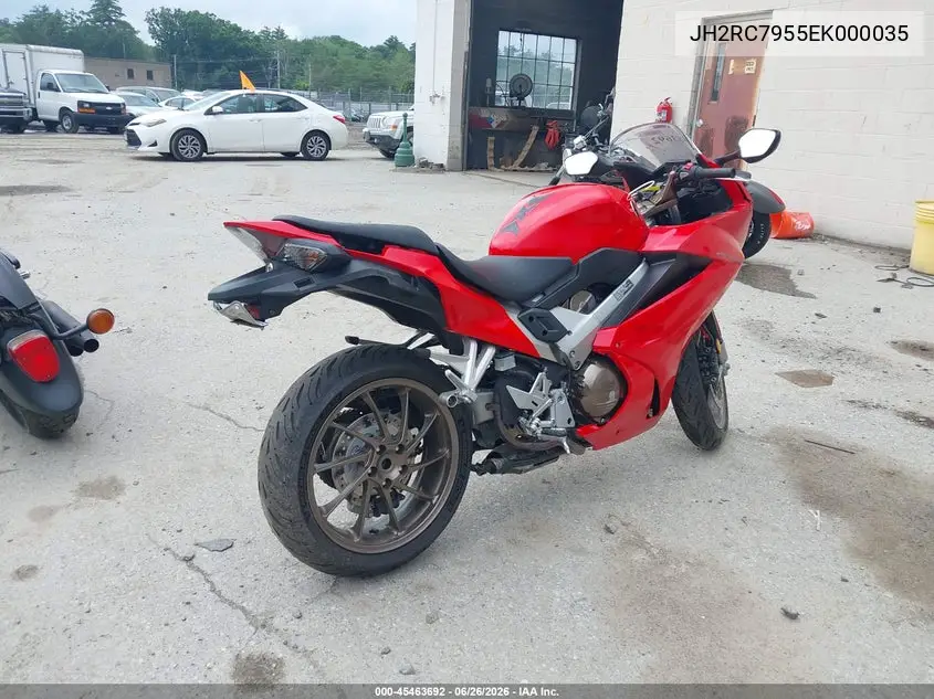 2014 Honda Vfr800 F VIN: JH2RC7955EK000035 Lot: 45463692