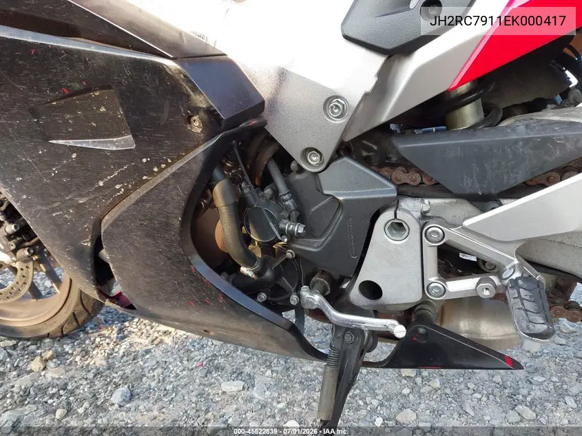 2014 Honda Vfr800 F VIN: JH2RC7911EK000417 Lot: 45522839