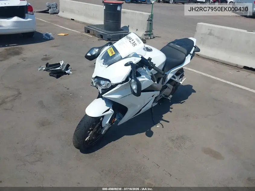 2014 Honda Vfr800 F VIN: JH2RC7950EK000430 Lot: 45609238