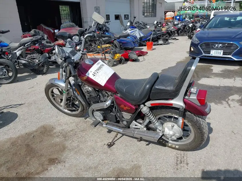 1983 Honda Vt750 VIN: JH2RC1406DM019026 Lot: 45290050
