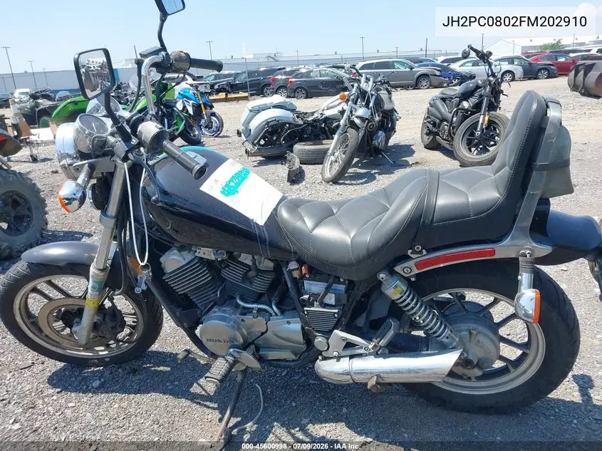 1985 Honda Vt500 C VIN: JH2PC0802FM202910 Lot: 45600998