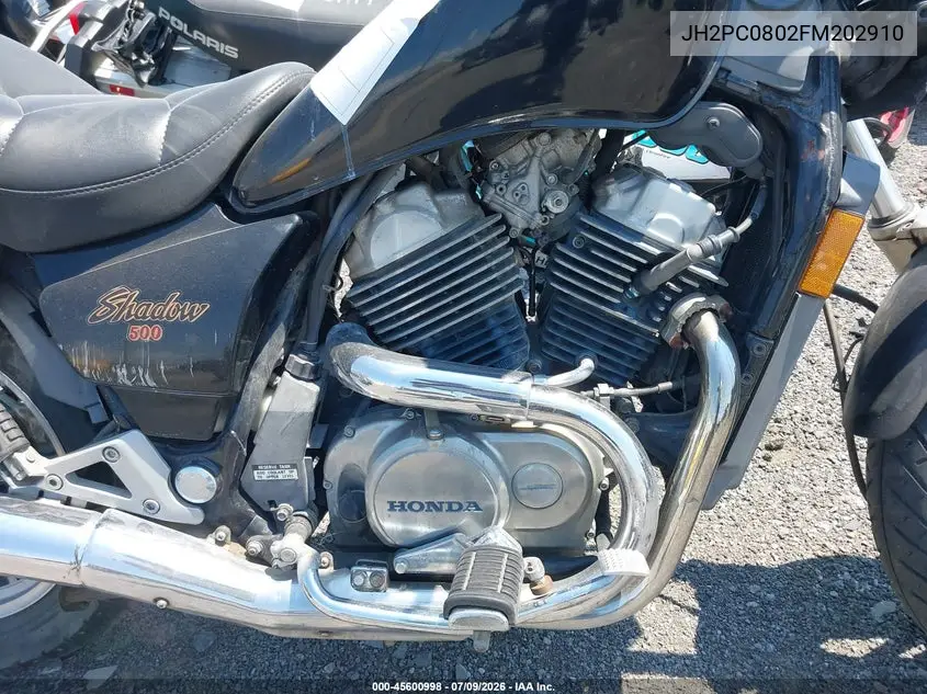 1985 Honda Vt500 C VIN: JH2PC0802FM202910 Lot: 45600998