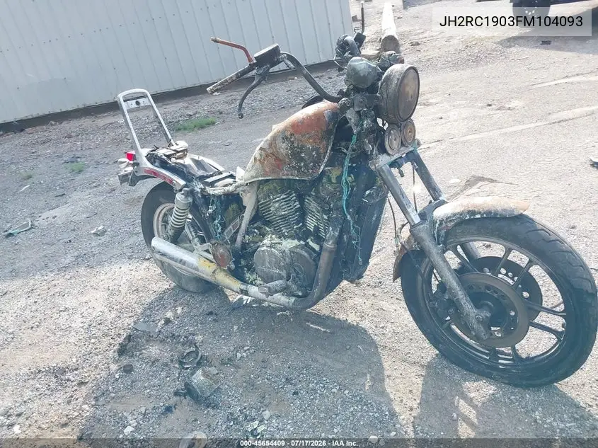 1985 Honda Vt700 C VIN: JH2RC1903FM104093 Lot: 45654409