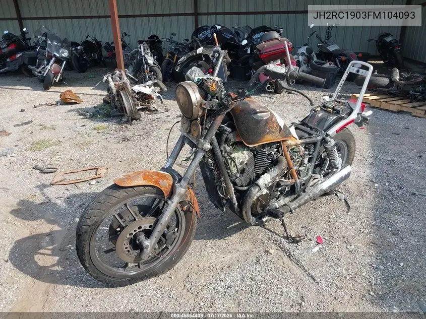 1985 Honda Vt700 C VIN: JH2RC1903FM104093 Lot: 45654409