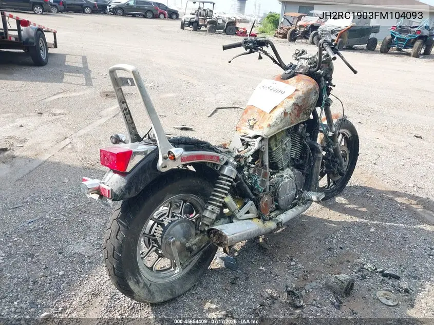 1985 Honda Vt700 C VIN: JH2RC1903FM104093 Lot: 45654409